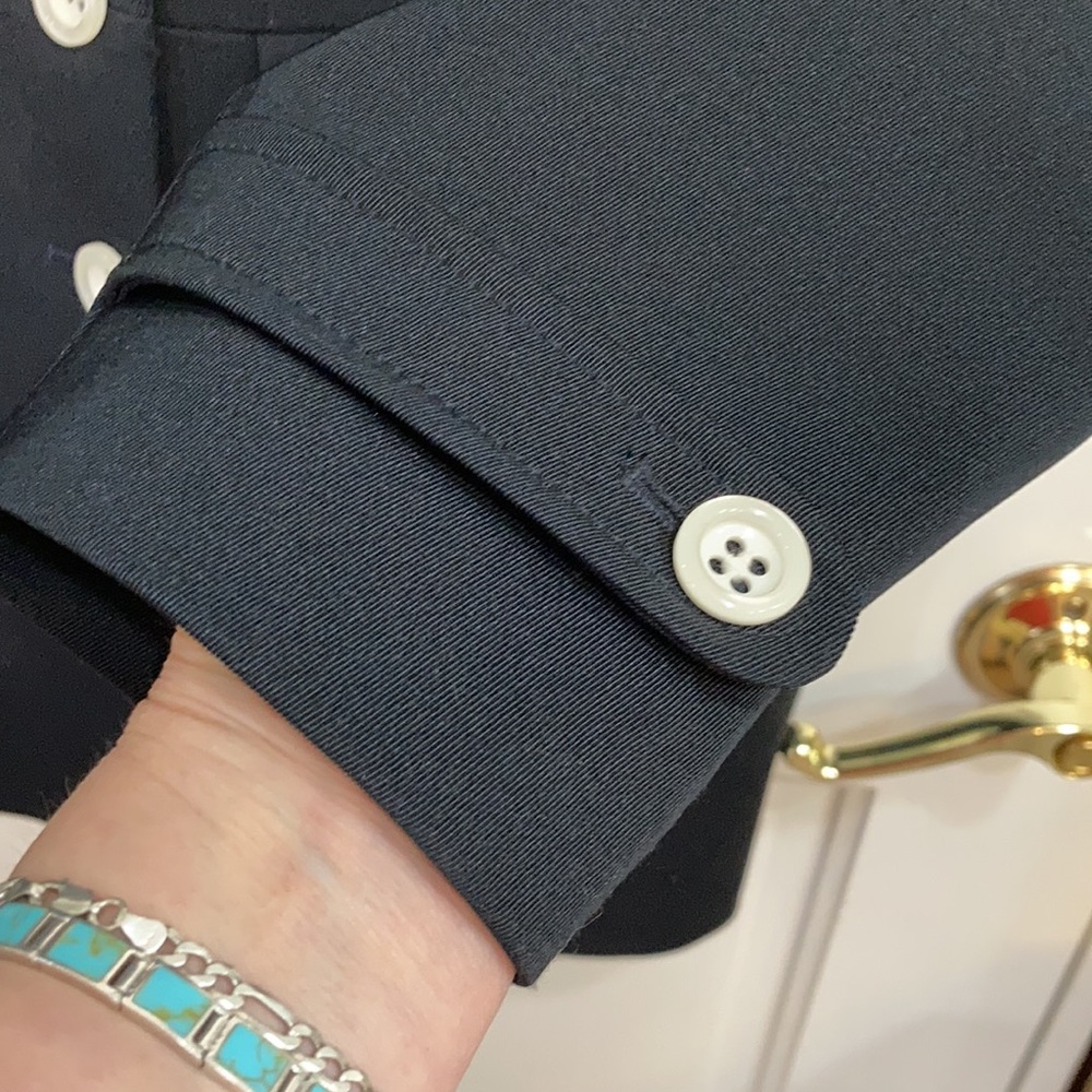 Navy Double Breasted Blazer Jacket - image 4